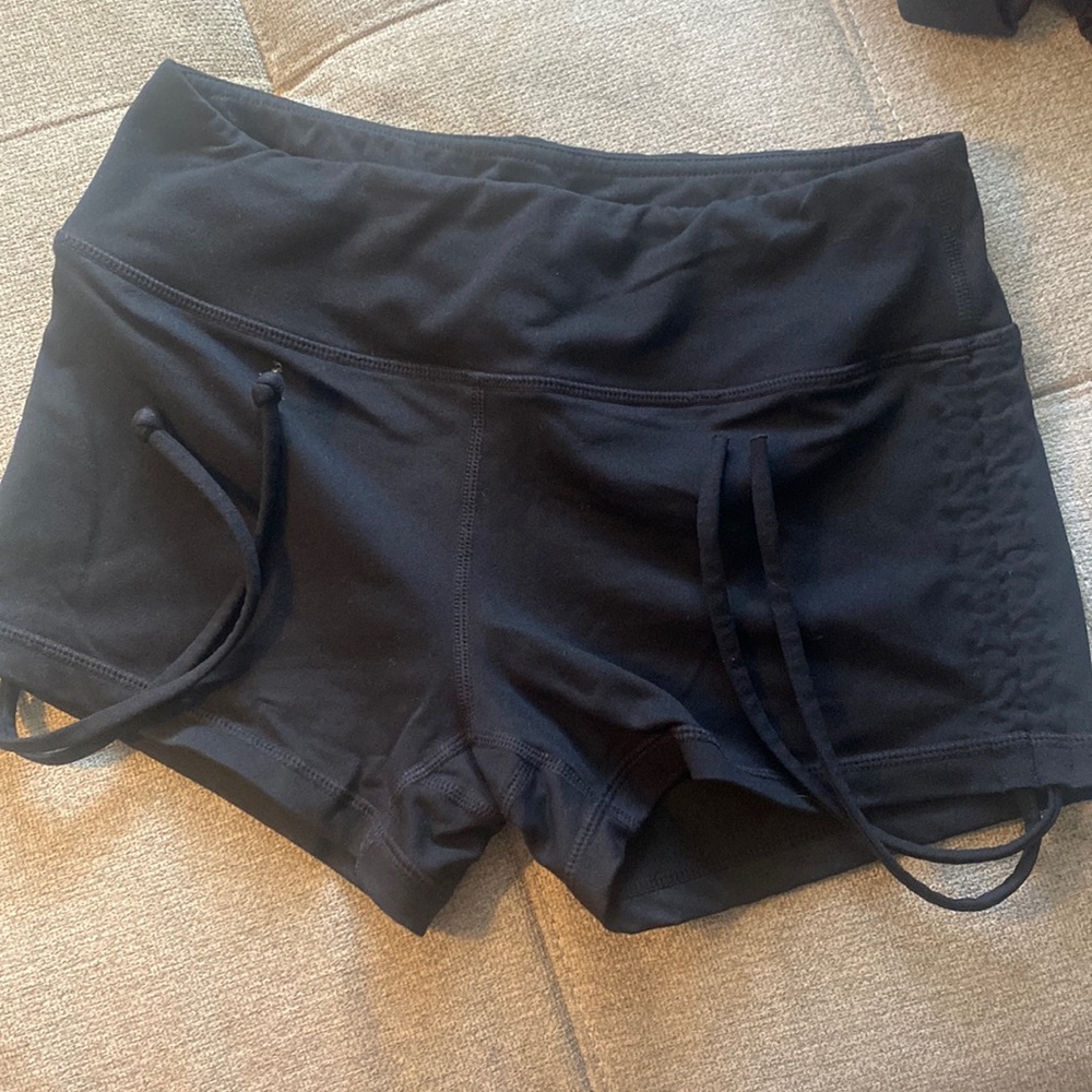 Savage Barbell Side Tie Booty Shorts Size Medium